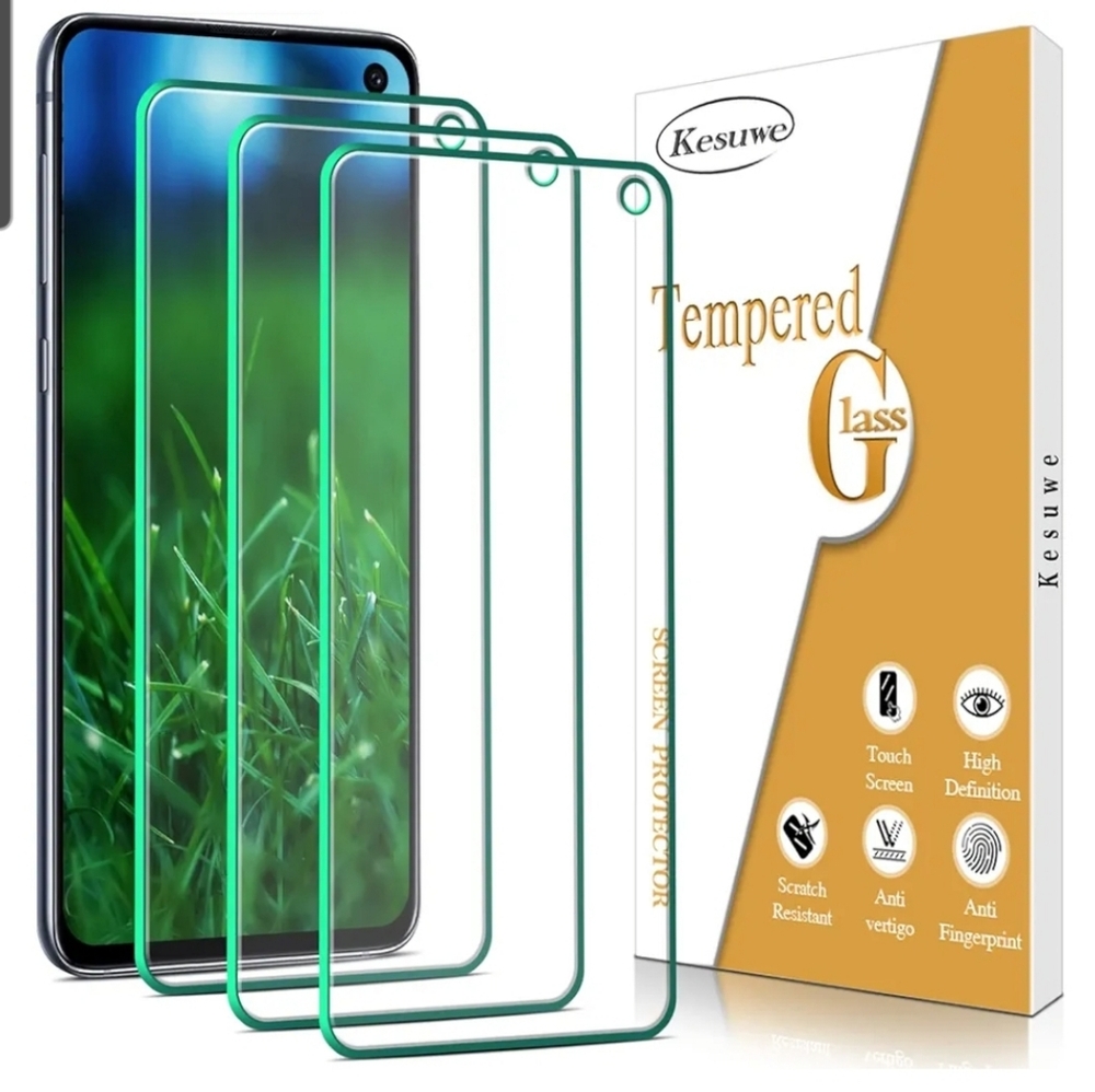Kesuwe [3-Pack] Screen Protector For Samsung Galaxy S10e Tempered Glass Anti Scr